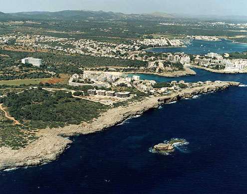 Calas de PortoColom desde el sur