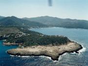 Cala Xarraca desde el E. Punta del Mares