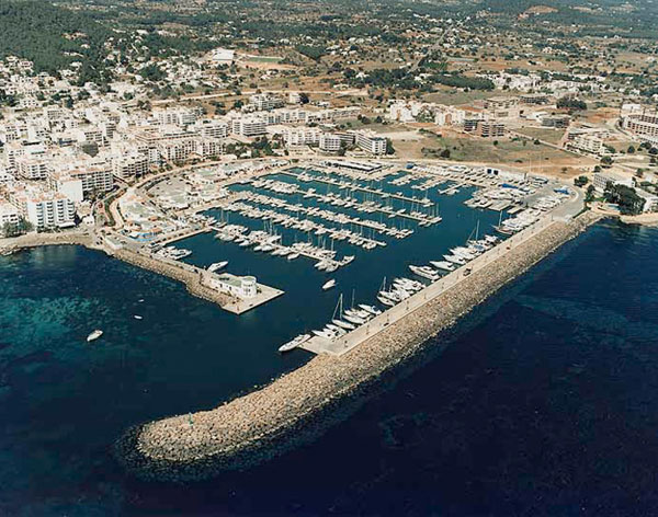 Vista aérea del puerto