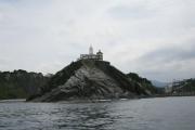 Faro de Luarca y Enfilación de entrada.