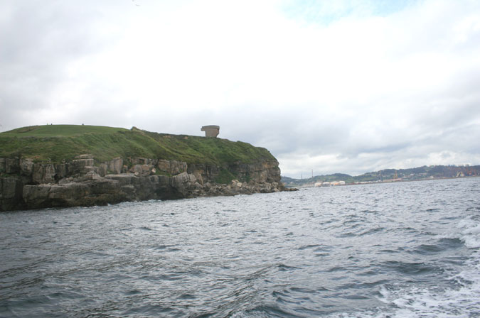 Punta Pena del Cuervo desde el E. Península de Santa Catalina