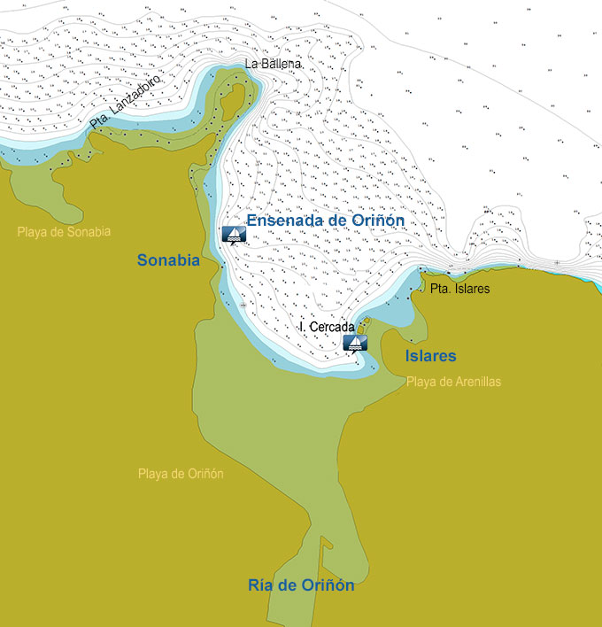 Plano de la Ensenada de Oriñón