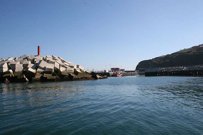 Punta del dique N de Laredo