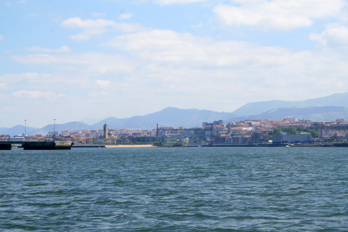 Bocana de la ría de Bilbao. A Er Santurtzi a Br, Getxo