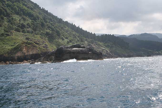 Inicio de la Ensenada de Ogella