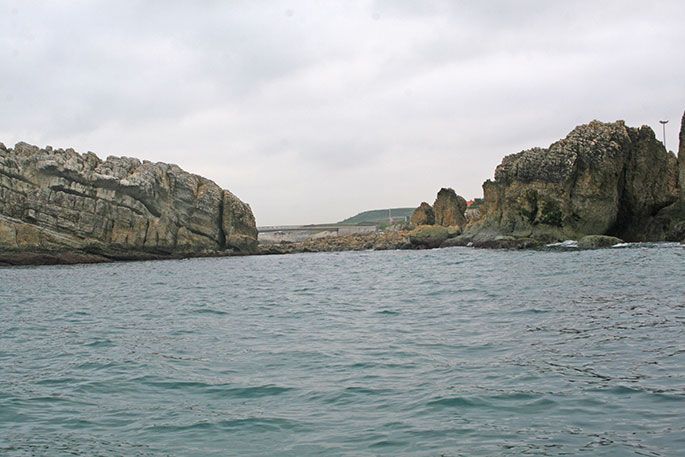 La cara W de la Isla de la Virgen del Mar