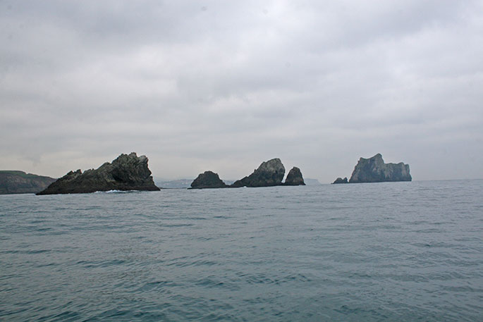 Islas de Suances desde el NE