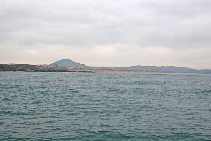 La playa de Valdearenas por poniente