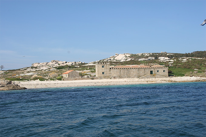 Playa do Castelo. Fondeadero