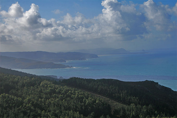 Vista general de la costa hacia el S