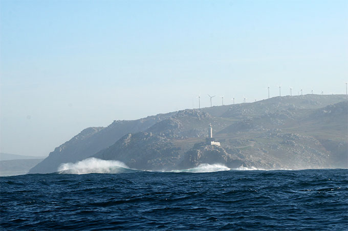 Rompientes en los bajos de Punta Nariga