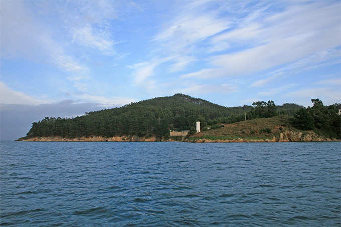 Punta do Faro, ensenada de Caolín y  Pta. Congreira al fondo