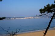 Camariñas desde la Playa de Lago