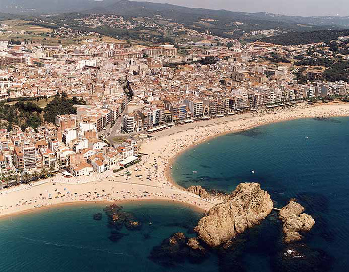 Peñón de Sa Palomera. Inicio de la Costa Brava. Blanes