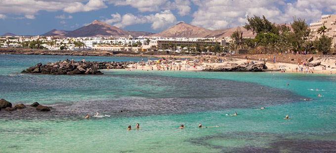 Playa de El Jablillo. Costa Teguise. Lanzarote. Canarias