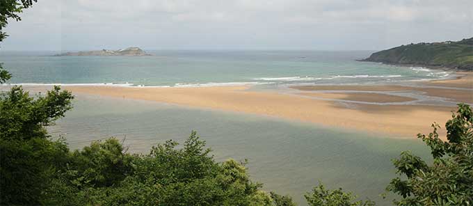 Playa de Laida. Ibarrangelu. Reserva de la Biosfera de Urdaibai. 