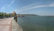 Bahia de Txingudi desde el paseo marítimo de Hondarribia