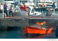 Los trabajadores del Club de Mar se preparan para una eventual emergencia