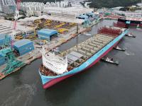 Maersk bautiza el Ane Maersk, su primer gran portacontenedores de metanol