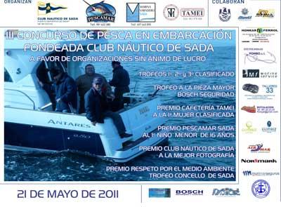 III CONCURSO DE PESCA EN EMBARCACION FONDEADA  CLUB NAUTICO DE SADA