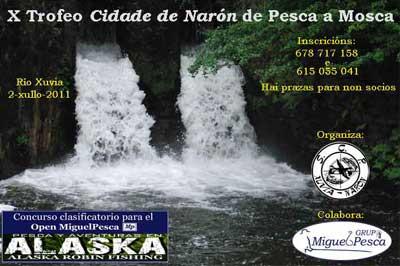 X CAMPIONATO DE PESCA DEPORTIVA “SALMÓNIDOS MOSCA - CIDADE DE NARÓN”