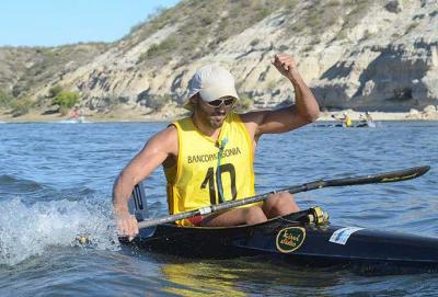 Alberto Díaz es el líder de la Regata del Río Negro en K-1 máster e Iván Alonso figura en el segundo lugar en K-1 sénior