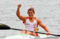 La piragüista del RCNP Alicia Heredia, subcampeona del mundo de K1 500