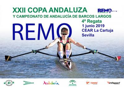 El Campeonato de Andalucía de botes largos de remo y la II Regata Universitaria, en el CEAR La Cartuja