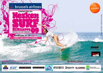 EUSKALTEL NESKEN SURF BILTZARRA 2009  FESTIVAL DE SURF FEMENINO, 8ª EDICION   