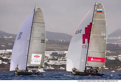 CEEREF, BMW-ORACLE y NO WAY BACK invictos tras la 1ª jornada del Puerto Calero Islas Canarias RC 44