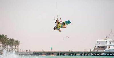 Kiteboard: Gisela Pulido, segunda en Egipto