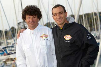 Jean Le Cam y Bruno García  inician la última fase de preparación antes de la salida de la Barcelona World Race