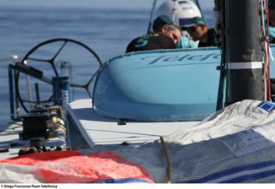 La alta presión ha ralentizado a la flota hasta límite insospechados y durante casi 24 horas ningún barco superó los diez nudos de velocidad