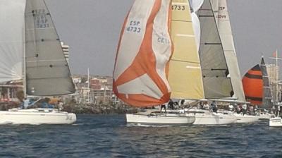 Duras condiciones en la Regata al Roque de Gando