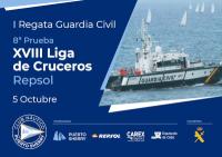 El CN Puerto Sherry rinde homenaje a la Guardia Civil en el marco de su Liga de Cruceros Repsol