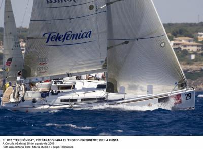 El X37 Telefonica preparado para el Trofeo Presidente de la Xunta