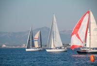  La Regata Rei en Jaume zarpa rumbo al islote de Pantaleu