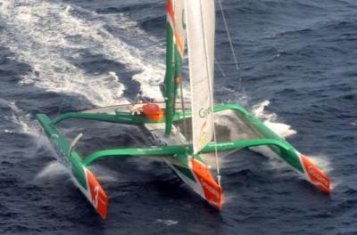 Groupama 3 escuchará el bocinazo de llegada sobre las 14H proclamándose vencedor de la Route du Rhum 2010