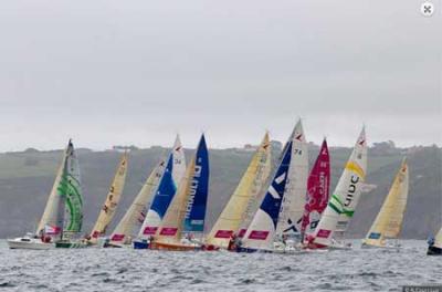 La 44ª Solitaire du Figaro se despidió de Gijón con destino a Roscoff