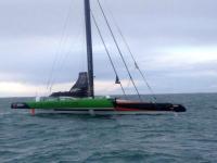 Route du Rhum: Abordaje del “Sodebo Ultim” contra carguero 