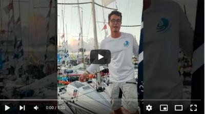 Vídeo noticia. Impresiones de Carlos Manera a su llegada a Guadalupe. Mini Transat