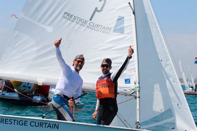 Agustín Zabalua y Juan Luis Granados, campeones de Europa Snipe Master