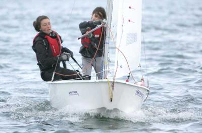 Ana y Laura Rivas Campeonas Femeninas de España de la clase Cadete