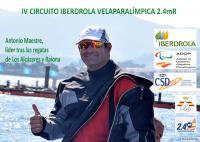 Antonio Maestre líder del  IV Circuito Iberdrola Vela Paralímpica 2.4mR