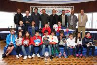 Bruno Ameneiro (RCN Sanxenxo) y África Alonso (RCN Vigo), campeones gallegos de Optimist 