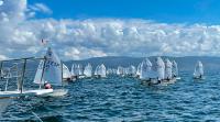 Bruno Iglesias y Natalia Domínguez se llevan en Sanxenxo el Trofeo Xacobeo 2021-22 de Optimist