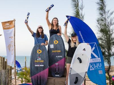 Con el título mundial de surf-freestyle asegurado, la rider del CN Sevilla Nía Suardíaz gana en Brasil en la cuarta prueba del año