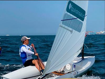 Copa de Andalucía de la clase Europa  El onubense Ignacio Toronjo resuelve de su lado la igualdad extrema y gana en aguas almerienses.