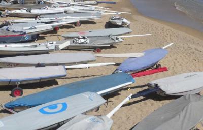 Demasiado viento en la  Euro Laser Masters Cup