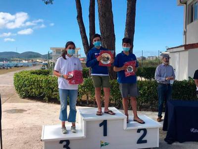 Diego Piris, nuevo campeón de Optimist de Cantabria tras el campeonato disputado en la Bahía de Laredo
